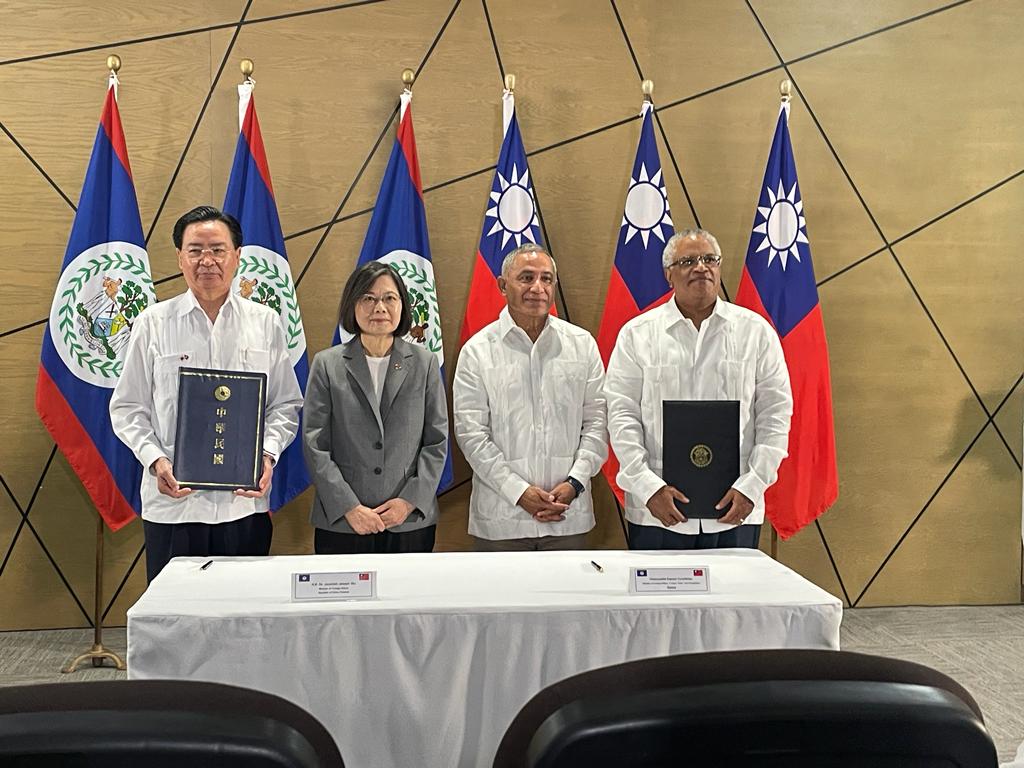 H. E Tsai Ing-Wen's, President of the Republic of China (Taiwan) makes official visit to Belize - Ministry of Foreign Affairs